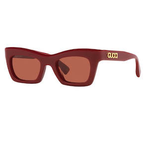 Gucci Sunglasses: Gucci GG1773S 003 Women’s Sunglasses - Burgundy Frame, Brown Lenses