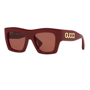 Gucci GG1772S 003 Women’s Sunglasses - Burgundy Frame, Brown Lenses
