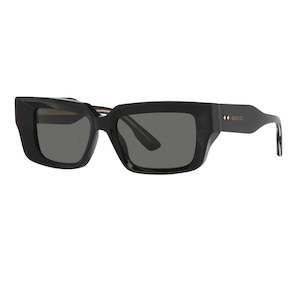 Gucci Sunglasses: Gucci GG1529S 001 Unisex Sunglasses - Black Frame, Grey Lenses