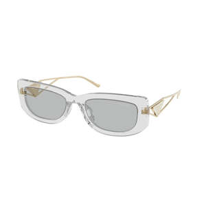 Prada PR 14YS 12R50K Women’s Sunglasses – Transparent Grey, Light Grey Lenses