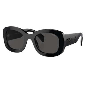 Prada Sunglasses: Prada PR A13S 1AB5S0 - Black Frame Dark Grey Lenses