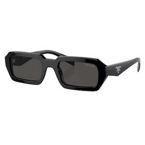 Prada Sunglasses: Prada PR A12S 16K08Z - Black Frame Dark Grey Lenses