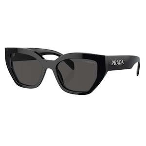 Prada PR A09S 1AB5S0 - Black Frame and Dark Grey Lenses