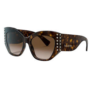 Valentino Sunglasses: Valentino VA4056 500213 54 Havana Brown Gradient