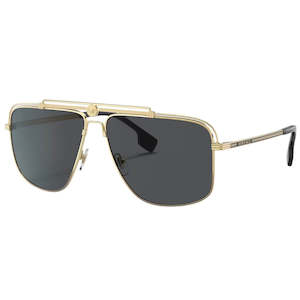 Versace VE2242 100287 Sunglasses - Gold Frame, Dark Grey Lens