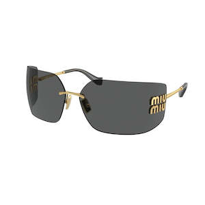 Miu Miu MU 54YS 5AK5S0 Women’s Sunglasses – Gold Frame, Dark Grey Lenses