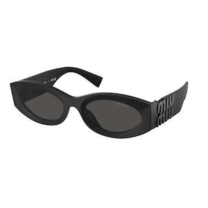 Miu Miu Sunglasses: Miu Miu MU 11WS 1BO5S0 Women’s Sunglasses – Matte Black, Dark Grey Lenses