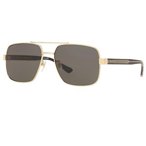 Gucci Mens Sunglasses: Gucci GG0529S 001 60 Gold Grey