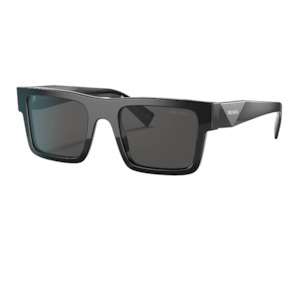 Prada Mens Sunglasses: Prada PR 19WS 1AB5S0 Black Dark Grey