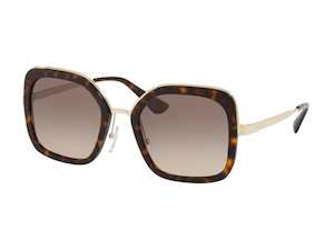 Prada Womens Sunglasses: Prada PR 57US 2AU3D0 54 Havana Brown Gradient Grey