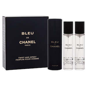 Chanel Perfumes: Chanel Bleu De Chanel Parfum 3 x 20ml Travel Spray