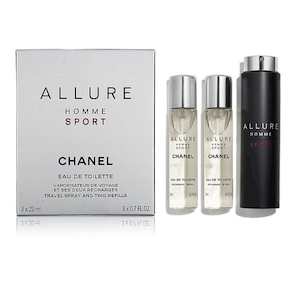 Chanel Perfumes: Chanel Allure Homme Sport EDT 3 X 20ml Travel Spray for Men
