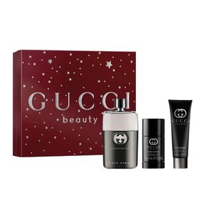 Mens Perfume: Gucci Guilty Pour Homme EDT 90ml 3pc Gift Set for Men