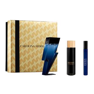 Mens Perfume: Carolina Harrera Bad Boy Cobalt EDP 100ml 3pc Gift Set
