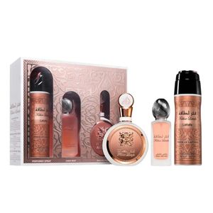 Lattafa Fakhar Rose 100ml EDP 3pc Gift Set for Women