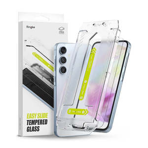 Mobile Phone Screen Protectors: Samsung Galaxy A35 Screen Protector Easy Slide Tempered Glass 2 Pack