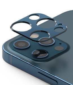 Mobile Phone Camera Protectors: iPhone 12 Pro Camera Styling Blue Color Ringke
