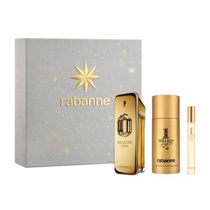Rabanne Million Gold EDP Intense 100ml 3 Piece Gift Set – Men