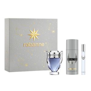 Rabanne Invictus EDT 50ml 3 Piece Gift Set – Men