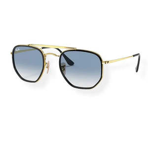 Ray-Ban Marshal II RB3648M 91673F Arista Gold Light Blue Gradient 52mm Sunglasses