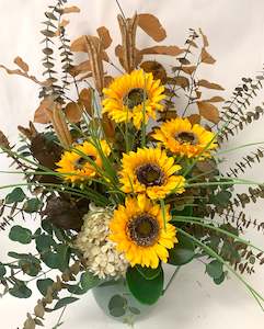 Dried Flower Arrangement: Large Sunflower Arrangement