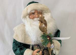 Christmas Decor: Large Emerald Santa