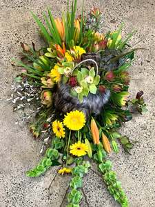 Funeral Flowers: Casket Arrangement Suitable for Male