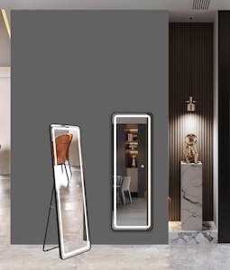 LED Mirror: Dressing LED Mirror: Black Framed, Color Selection and Dim Control