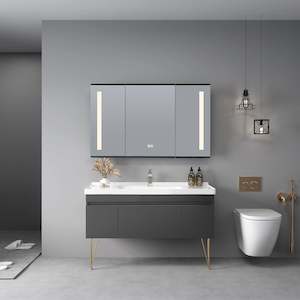 LED Mirror: LED Mirror Cabinet with Demister, Light Selection and Dim Control