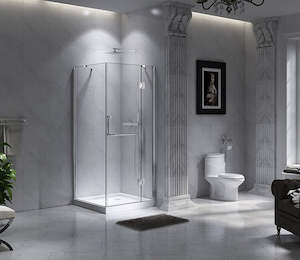 Showers: Laguna 900x900MM Frameless Square Shower Box