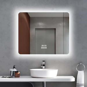 Smart LED Mirror with Demister, Light Selection, Dimmable Control, Bluetooth, Ti&hellip;