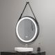 Strap Framed LED Mirror with Defogger, Light Selection and Dimmer