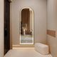 Arch Dressing LED Mirror: Gold Frame, Color Selection and Dim Control