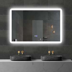 Rectangle Led Mirrors: Rectangle LED Mirror with Demister, Three Light Selection and Dimmable Control