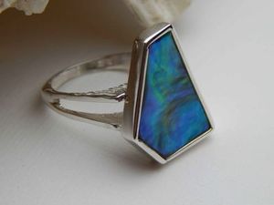 Michel Girardin Paua Shell ring 791