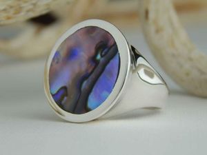 Michel Girardin Paua Shell ring 832