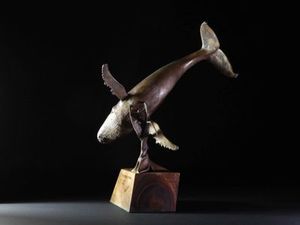 Ken Auton: Ken Auton Humpback Whale bronze sculpture