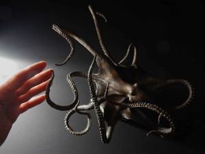 Ken Auton: Ken Auton 'Dancing Octopus' bronze sculpture