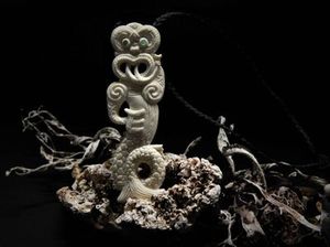 Rangi Wills 'Marakihau' bone carving