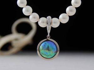 Katerina: Blue Pearl 'Enhancer ' pendant 116