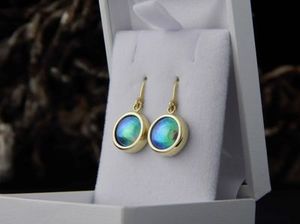 Katerina: Blue Pearl earrings 328