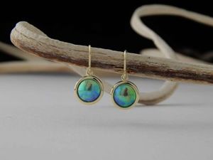 Katerina: Blue Pearl earrings 329