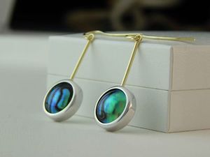 Blue Pearl earrings 367