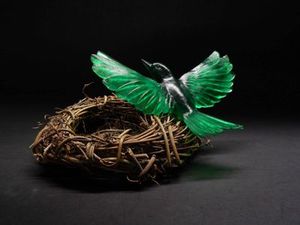 Lukeke Design Yellowhead emerald green colour