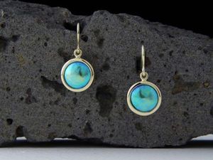 Katerina: Blue Pearl earrings 378