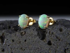 Katerina: White Opal earrings 04