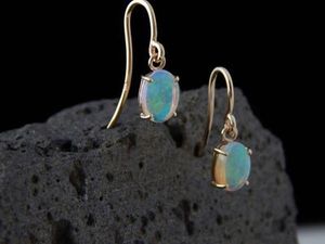 Katerina: White Opal earrings 05