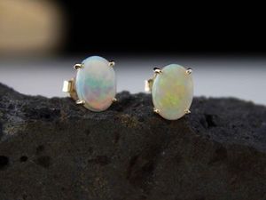 Katerina: White Opal earrings 09