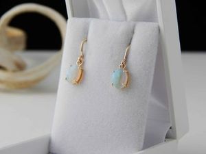 Katerina: White Opal earrings 06