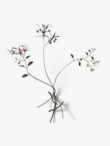 Objects: Posy - Arrangement with Tunariki and Branches Mistletoe, Pittosporum and Streamside Daisy